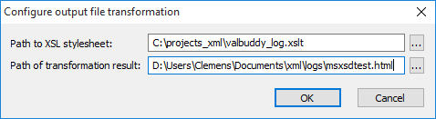 Configure transform output Configure transform output