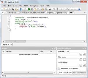 geojson_schema GeoJSON schema in editor