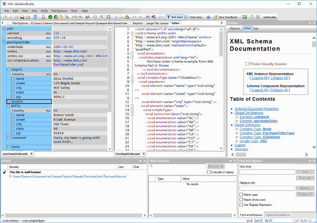 Tabellarischer XML Editor