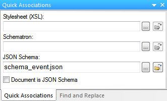 Assign JSON schema