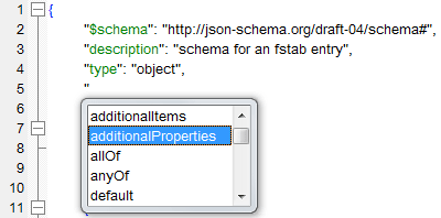 JSON Schema Editorfeatures