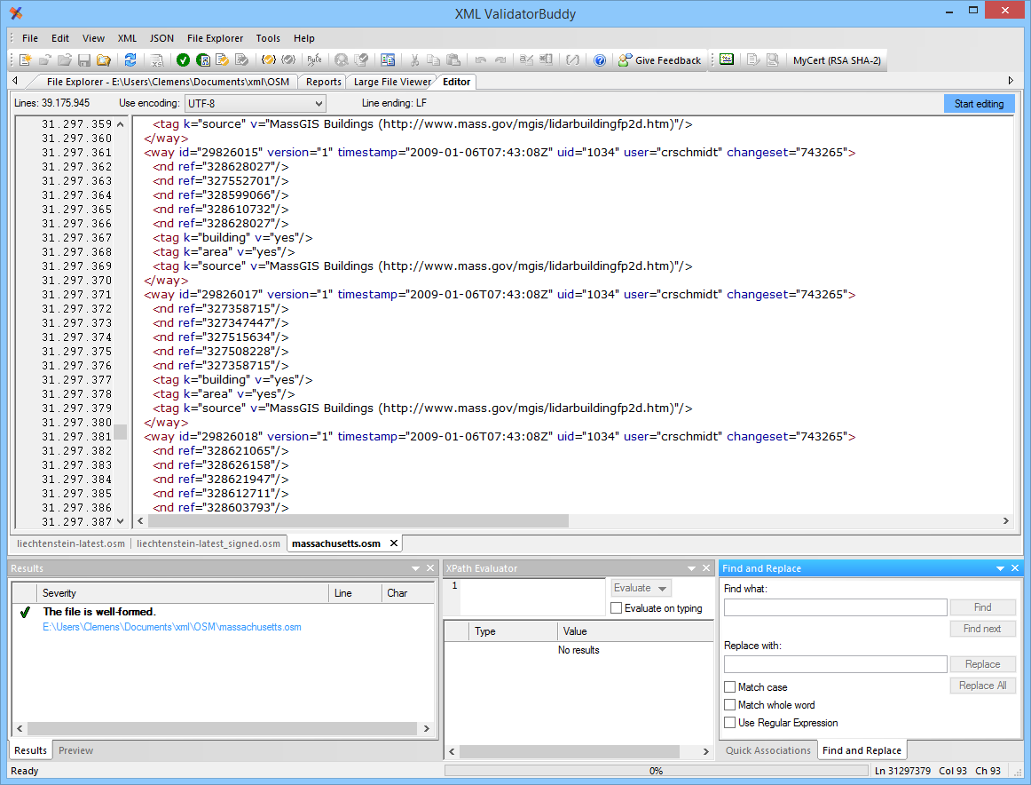 text editor for xml