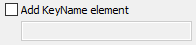 14. Add KeyName element